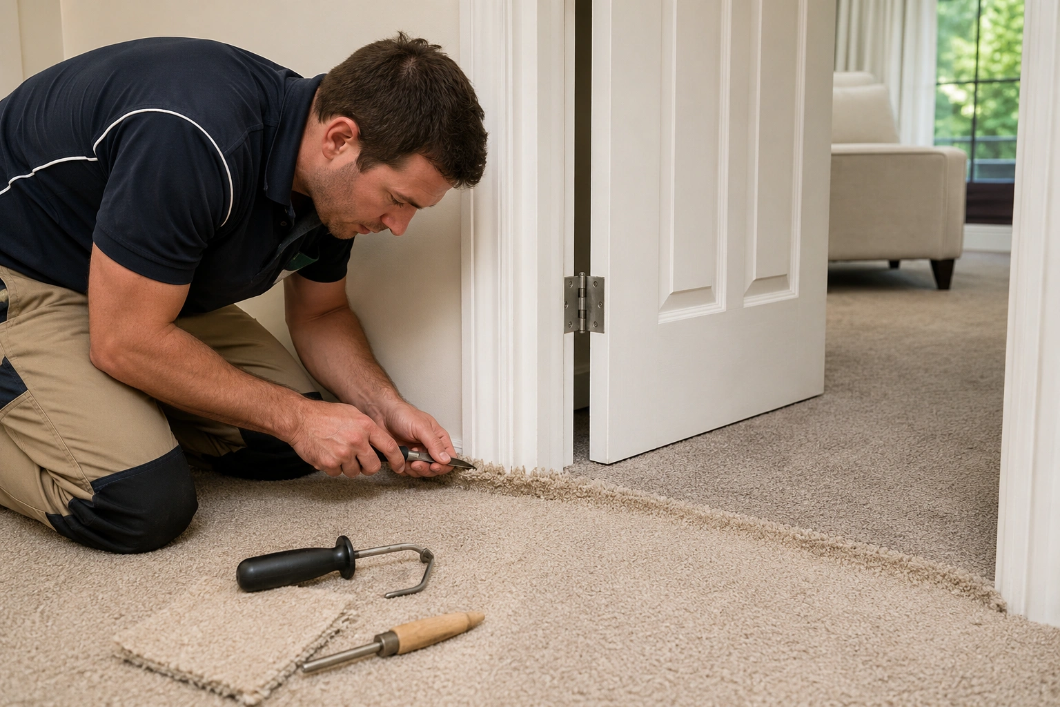 Carpet Repair crew working in Tottenham